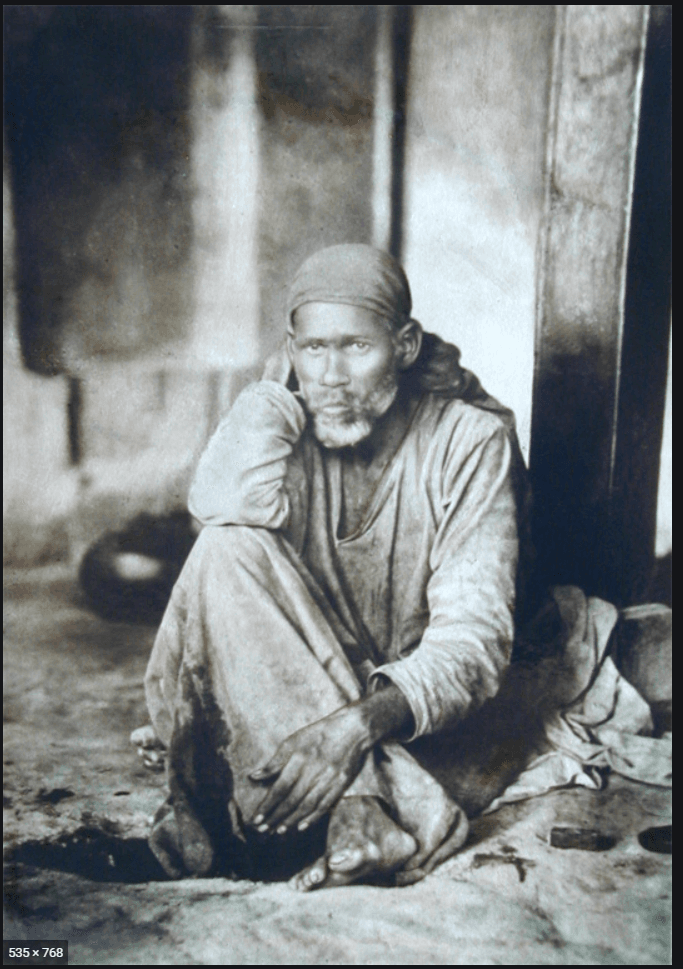 Historic photograph of Shri Shirdi Sai Baba