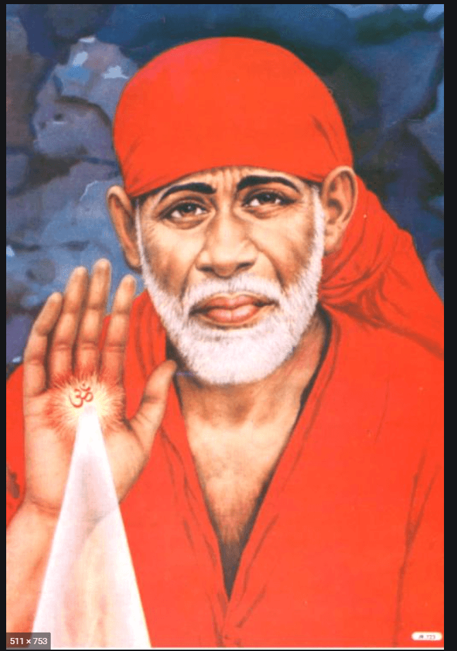 Shri Shirdi Sai Baba in a posture of blessing